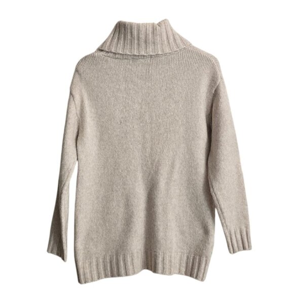 Magaschoni Knitted Wool Blend Turtleneck Sweater With Faux Fur Pockets Sz XS - Picture 5 of 7